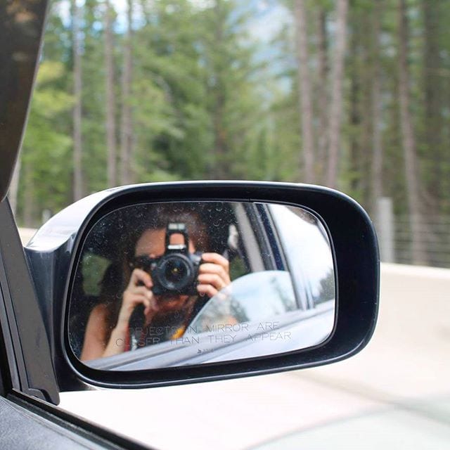 taking photo from car in canada