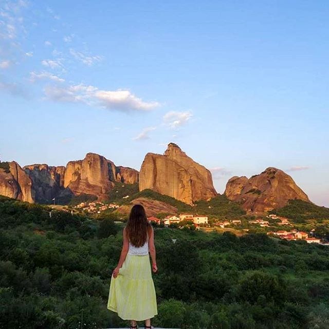 the view from hotel meteora kastraki