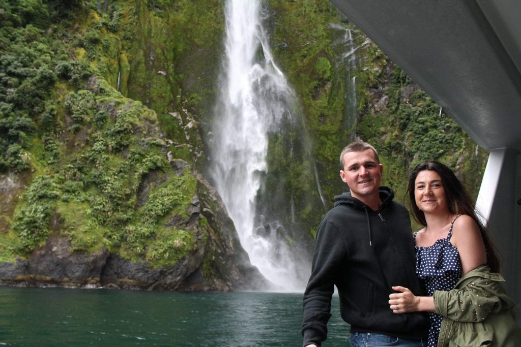 couple travel, milford sound
