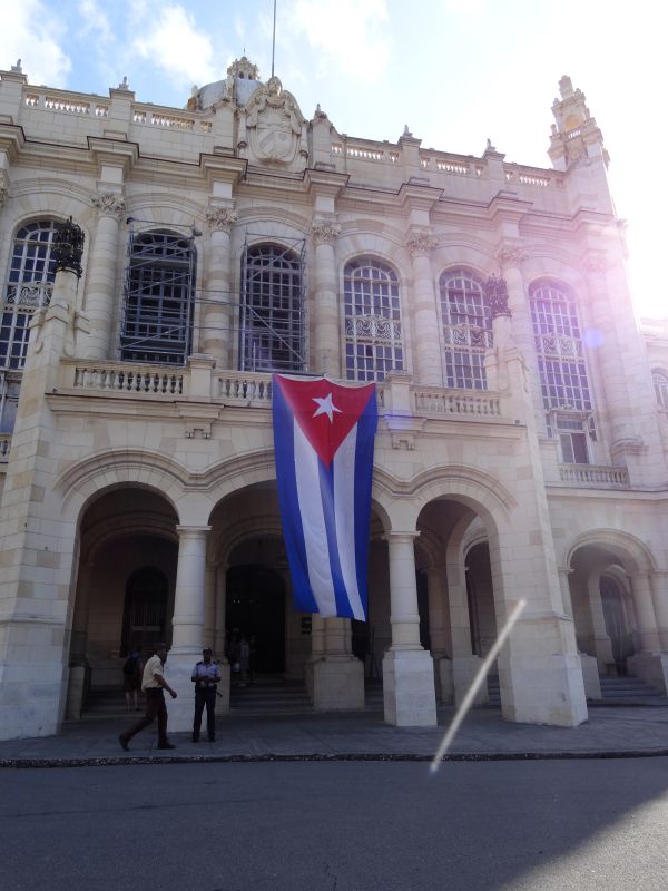 cuban flag in havana