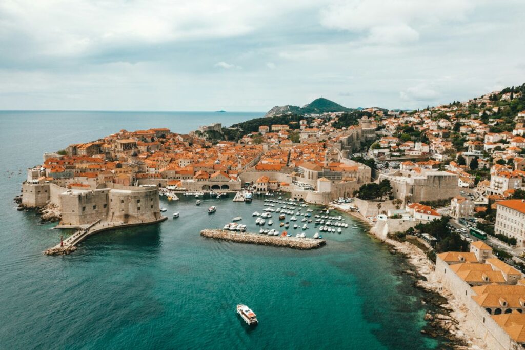 dubrovnik croatia aerial view