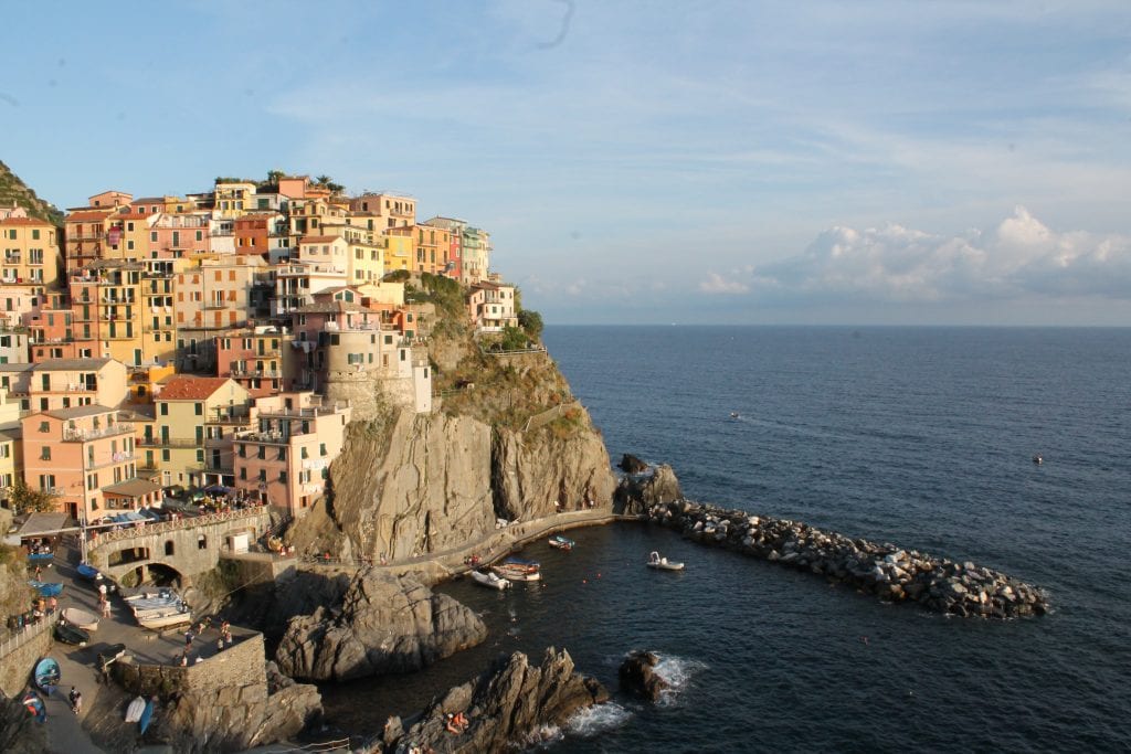 view from Manarola cemetery