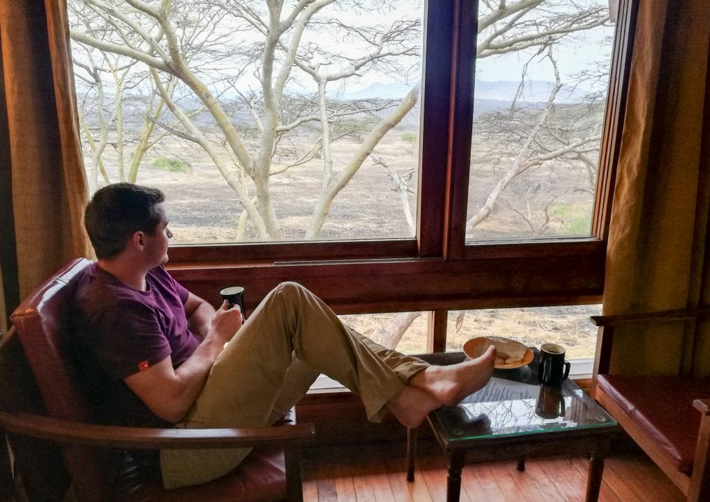 View from room at Lobo Wildlife Lodge