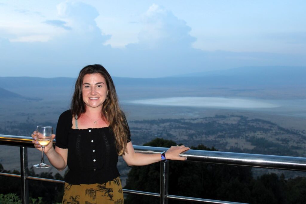 me at ngorongoro wildlife lodge hotel