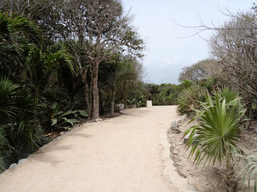 sandy path tulum ruins