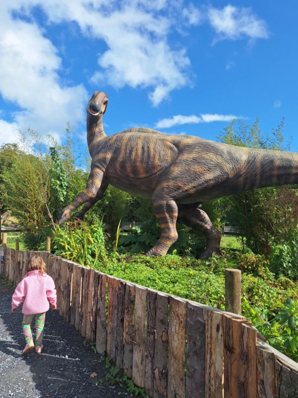 girl with dinosaur newpark kilkenny