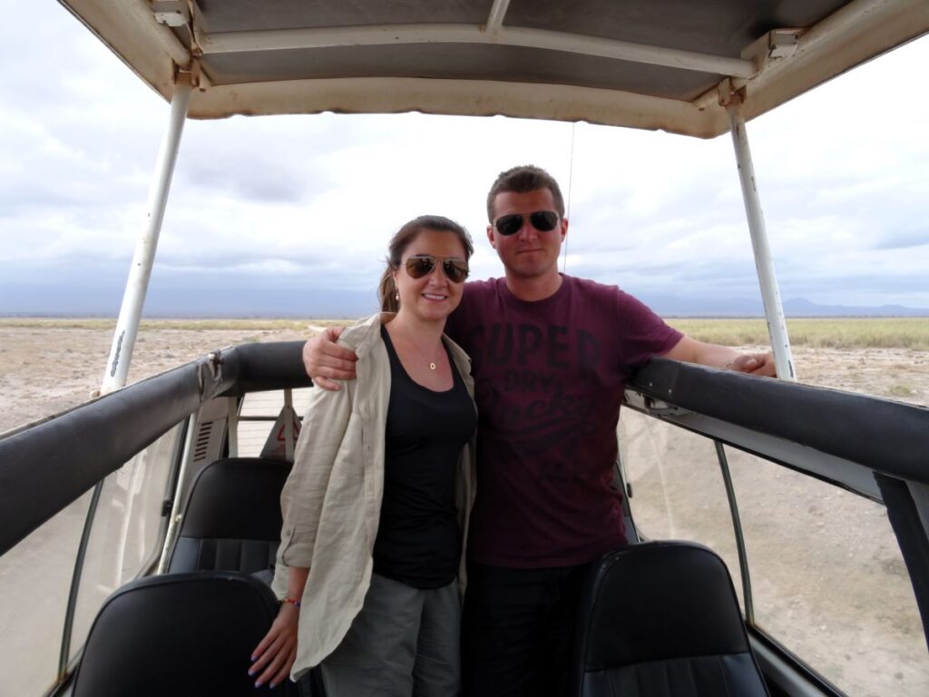 couple on safari amboseli national park