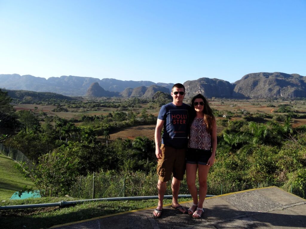 couple in vinales viewpoint