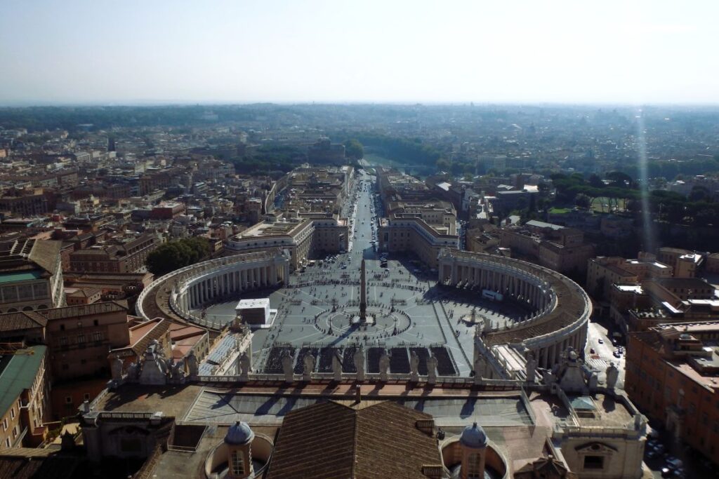view from the vatican