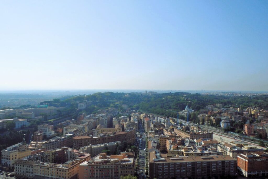 rome seen from Vatican city