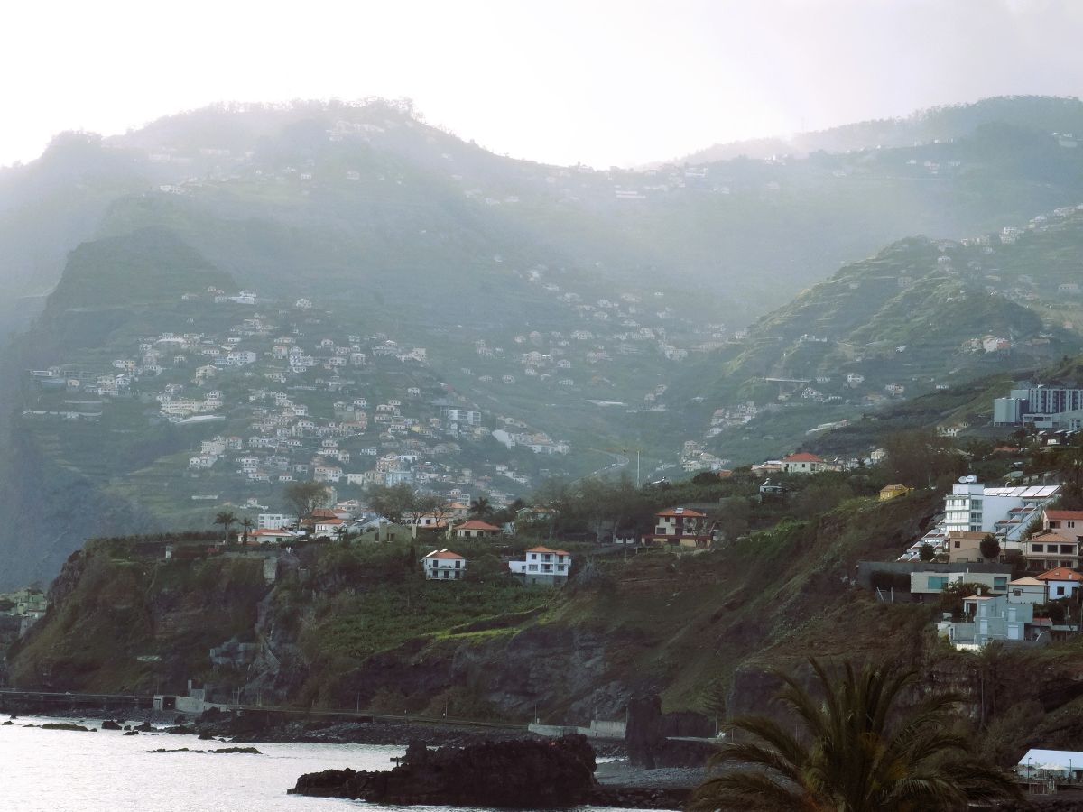 view along funchal coast