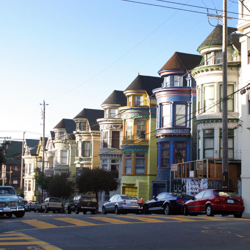 colorful houses Haight-Ashbury san francisco