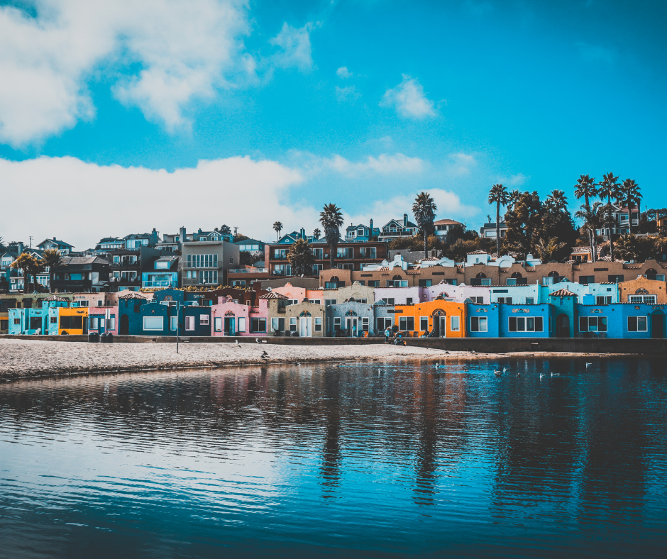 Colorful Spanish-style homes in Santa Cruz!